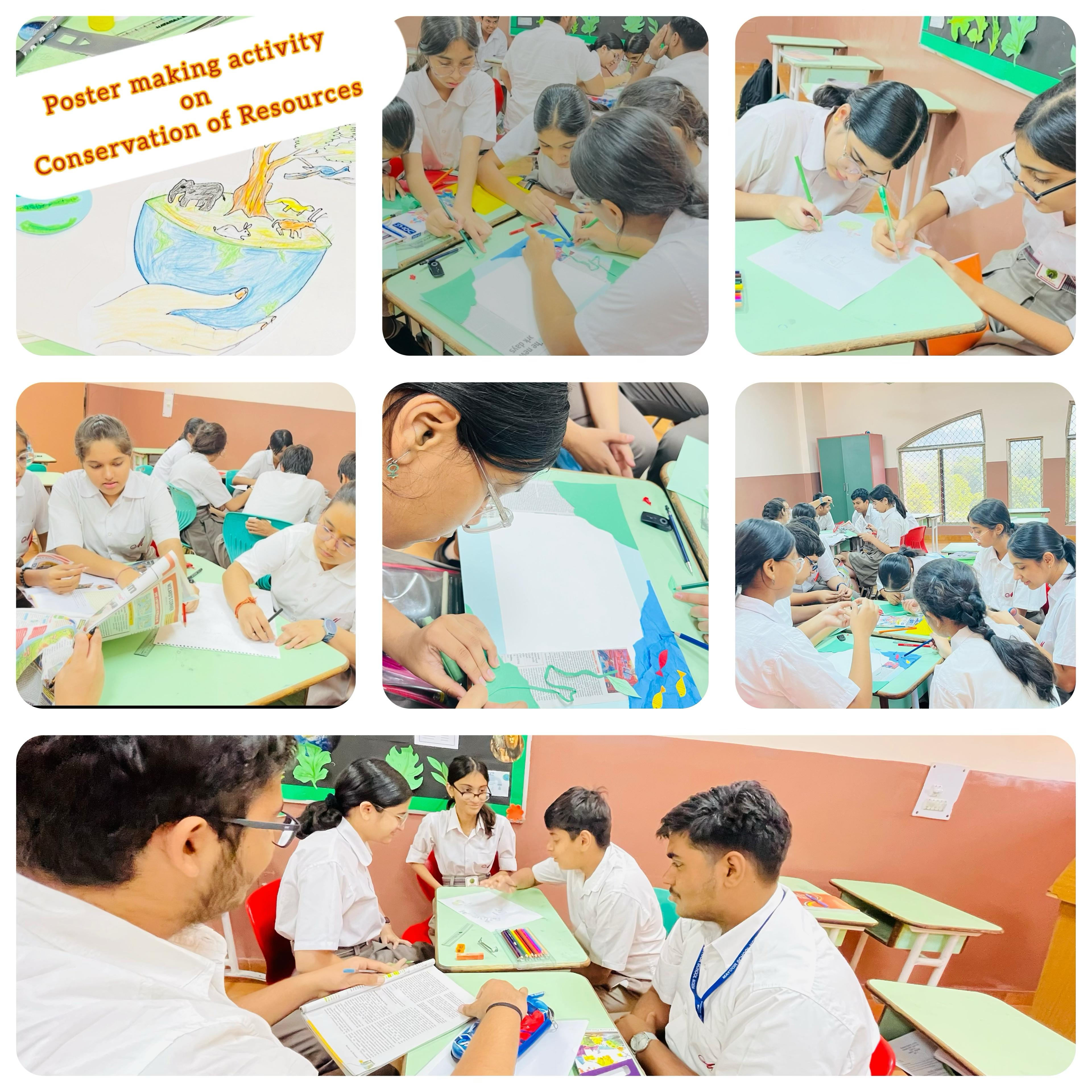 Conserving Our Future: Class X Visualises Resource Management